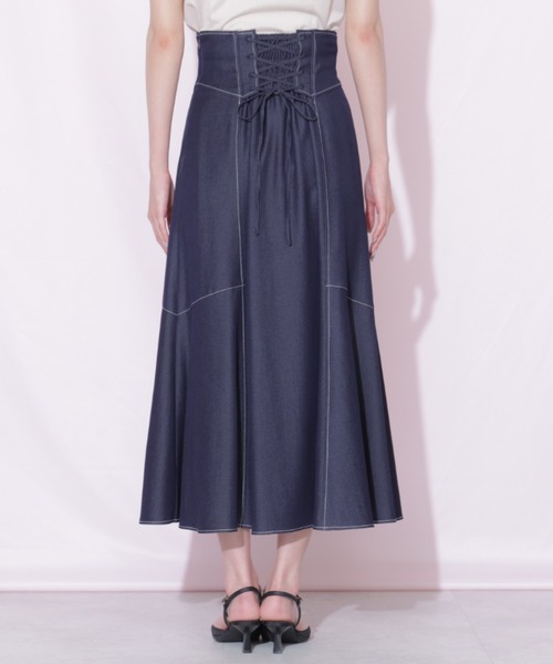 JILL by JILL STUART（ジルバイジルスチュアート）の「バックリボンマーメイドスカート（スカート・レディース・ネイビー/ブラウン系その他/グレー・FREE）」の8枚目の写真