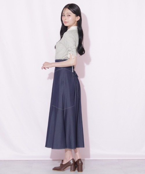 JILL by JILL STUART（ジルバイジルスチュアート）の「バックリボンマーメイドスカート（スカート・レディース・ネイビー/ブラウン系その他/グレー・FREE）」の18枚目の写真