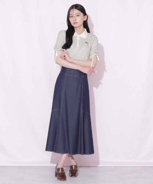 JILL by JILL STUART（ジルバイジルスチュアート）の「バックリボンマーメイドスカート（スカート・レディース・ネイビー/ブラウン系その他/グレー・FREE）」の15枚目の写真