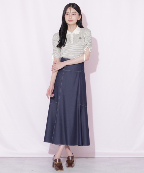 JILL by JILL STUART（ジルバイジルスチュアート）の「バックリボンマーメイドスカート（スカート・レディース・ネイビー/ブラウン系その他/グレー・FREE）」の16枚目の写真