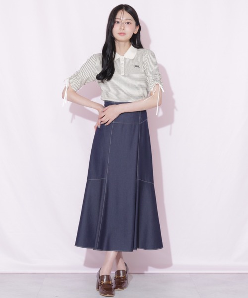 JILL by JILL STUART（ジルバイジルスチュアート）の「バックリボンマーメイドスカート（スカート・レディース・ネイビー/ブラウン系その他/グレー・FREE）」の17枚目の写真