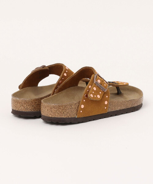 BIRKENSTOCK(ビルケンシュトック)の「ビルケンシュトック 1031649 Gizeh Rivet LEVE Mink【Regular幅】 /ギゼ リベットスエードミンク レギュラー幅(サンダル・レディース・ブラウン・37/38)」の2枚目の写真