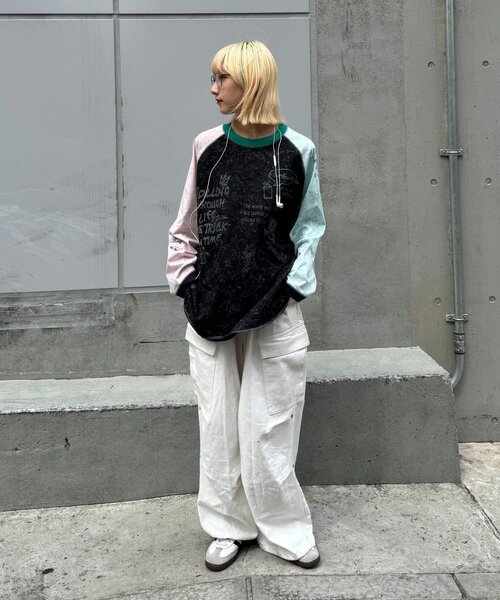 SOUNDSGOOOOD(サウンズグッド)の「【SOUNDS GOOOD】タイダイラグランプリントTEE(Tシャツ/カットソー・メンズ・ブラック/ライトグレー・ONE SIZE)」の10枚目の写真