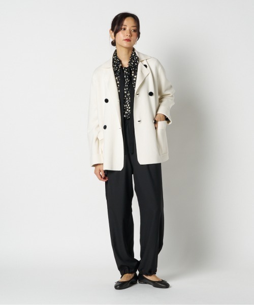 HELIOPOLE（エリオポール）の「DOT PRINT FRILL COLLAR  BLOUSE / ドット プリント フリル カラー ブラウス（シャツ/ブラウス・レディース・オリーブ/ブラック・38）」の16枚目の写真