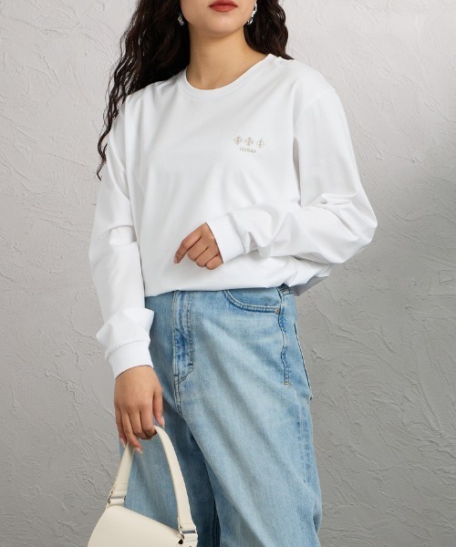 TATRAS（タトラス）の「【WEB先行予約】[TATRAS/タトラス] BELECI バックロゴデザイン ロングスリーブTシャツ（Tシャツ/カットソー・レディース・ホワイト/ブラック・1/2/3）」の19枚目の写真