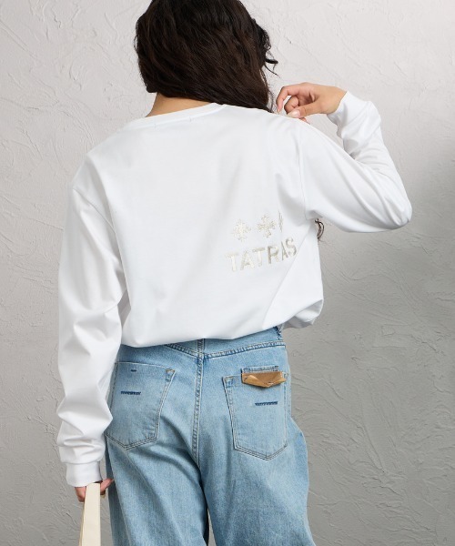 TATRAS（タトラス）の「【WEB先行予約】[TATRAS/タトラス] BELECI バックロゴデザイン ロングスリーブTシャツ（Tシャツ/カットソー・レディース・ホワイト/ブラック・1/2/3）」の20枚目の写真
