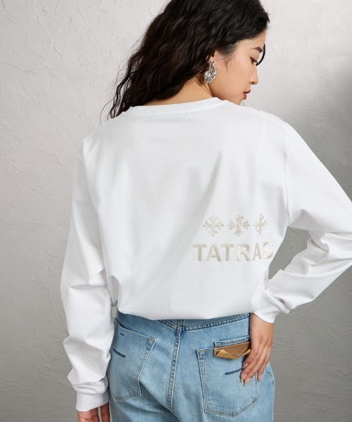 TATRAS（タトラス）の「【WEB先行予約】[TATRAS/タトラス] BELECI バックロゴデザイン ロングスリーブTシャツ（Tシャツ/カットソー・レディース・ホワイト/ブラック・1/2/3）」の18枚目の写真