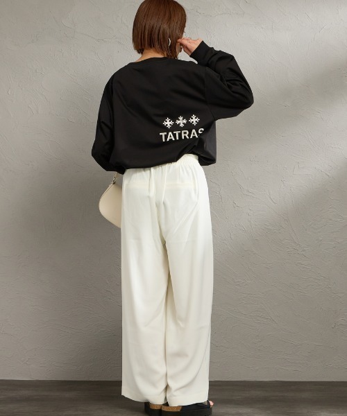 TATRAS（タトラス）の「【WEB先行予約】[TATRAS/タトラス] BELECI バックロゴデザイン ロングスリーブTシャツ（Tシャツ/カットソー・レディース・ホワイト/ブラック・1/2/3）」の15枚目の写真
