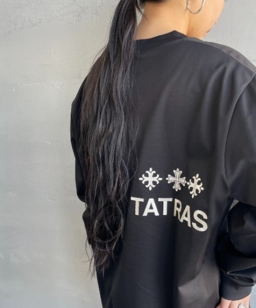 TATRAS（タトラス）の「【WEB先行予約】[TATRAS/タトラス] BELECI バックロゴデザイン ロングスリーブTシャツ（Tシャツ/カットソー・レディース・ホワイト/ブラック・1/2/3）」の7枚目の写真