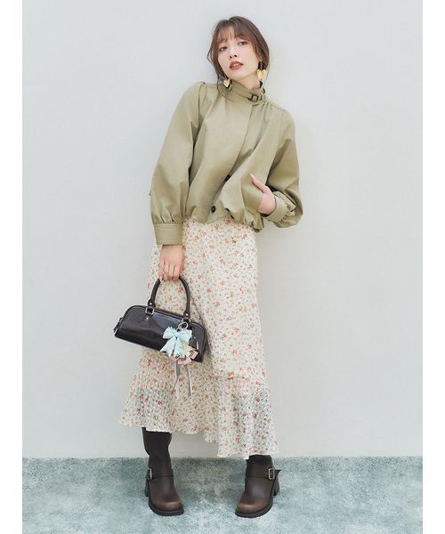 LILY BROWN(リリーブラウン)の「ミドルバイカーブーツ(ブーツ・レディース・ブラウン/ブラック・M/S/L)」の6枚目の写真