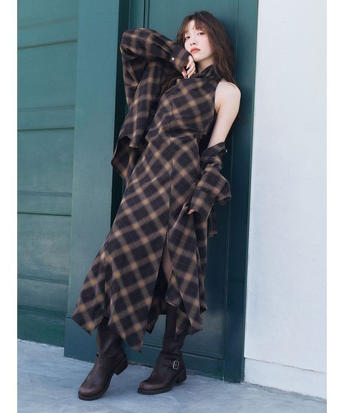 LILY BROWN(リリーブラウン)の「ミドルバイカーブーツ(ブーツ・レディース・ブラウン/ブラック・M/S/L)」の7枚目の写真