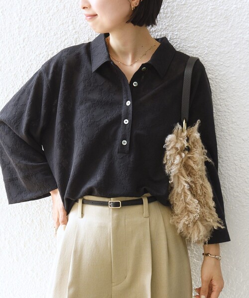 SHIPS for women｜シップス フォー ウィメンのポロシャツ（ブラック