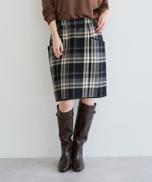 ビッグチェック柄スカート