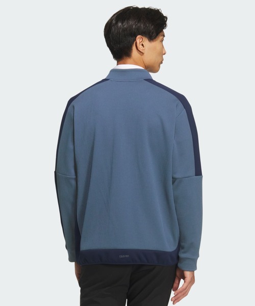 adidas(アディダス)の「COLD. RDYファブリックミックスFZジャケット【adidas Golf/アディダスゴルフ】(ブルゾン・メンズ・ネイビー・X-LARGE/SMALL/MEDIUM/XX-LARGE/LARGE)」の2枚目の写真