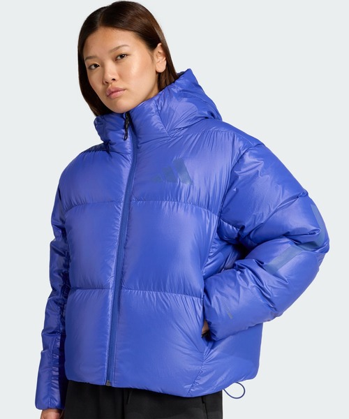 adidas(アディダス)の「adidas Z.N.E.パファー クライマウォーム ダウンジャケット / アディダス adidas(ダウンジャケット/コート・レディース・ブルー・XX-LARGE/LARGE/MEDIUM/SMALL/X-LARGE/X-SMALL)」の3枚目の写真