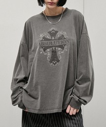 【Alfred Alex】Cross Graphic L/S Tee / クロスグラフィック ヴィンテージライク ロンT