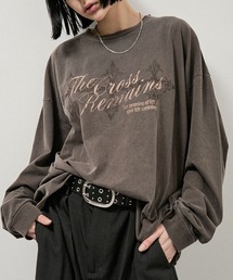 【Alfred Alex】Cross Graphic L/S Tee / クロスグラフィック ヴィンテージライク ロンT