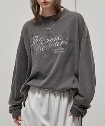 【Alfred Alex】Cross Graphic L/S Tee / クロスグラフィック ヴィンテージライク ロンT