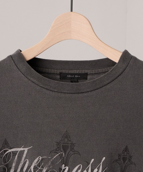 Alfred Alex（アルフレッドアレックス）の「【Alfred Alex】Cross Graphic L/S Tee / クロスグラフィック ヴィンテージライク ロンT（Tシャツ/カットソー・メンズ・レッド/ブラック系/オリーブ/ダークブラウン/ブラック・M/L）」の13枚目の写真