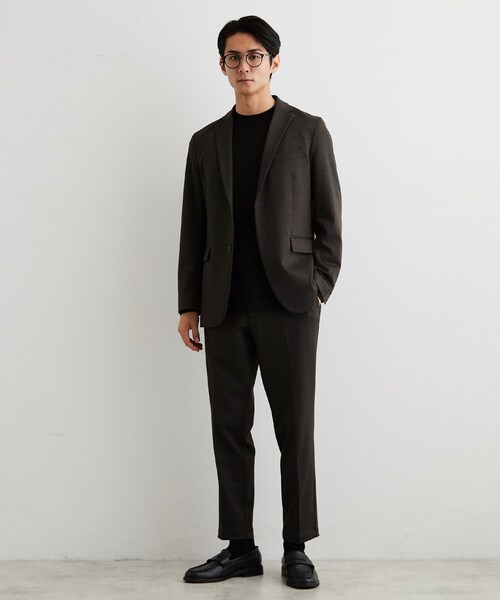 THE SHOP TK （ザ ショップ ティーケー ）の「【洗濯機OK／セットアップ可】TRジャージ スラックス（スーツパンツ・メンズ・ダークグレー/ネイビー系1/ネイビー・01/02/03/04）」の5枚目の写真