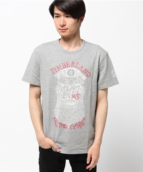 Timberland（ティンバーランド）の「半袖　へリングリバー　ワーフ　マルチグラフィック　ティーシャツ（Tシャツ/カットソー・メンズ・グレー/イエロー/ネイビー・SMALL/LARGE/MEDIUM/X-LARGE/XX-LARGE）」の2枚目の写真