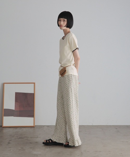 LOWRYS FARM(ローリーズファーム)の「パイルリンガープルオーバーSS 1053680(Tシャツ/カットソー・レディース・ブラック/オフホワイト/ブルー・FREE)」の5枚目の写真