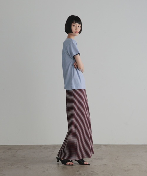 LOWRYS FARM(ローリーズファーム)の「パイルリンガープルオーバーSS 1053680(Tシャツ/カットソー・レディース・ブラック/オフホワイト/ブルー・FREE)」の8枚目の写真
