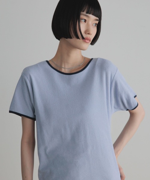 LOWRYS FARM(ローリーズファーム)の「パイルリンガープルオーバーSS 1053680(Tシャツ/カットソー・レディース・ブラック/オフホワイト/ブルー・FREE)」の10枚目の写真