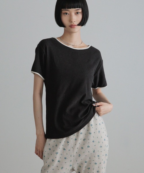 LOWRYS FARM(ローリーズファーム)の「パイルリンガープルオーバーSS 1053680(Tシャツ/カットソー・レディース・ブラック/オフホワイト/ブルー・FREE)」の11枚目の写真