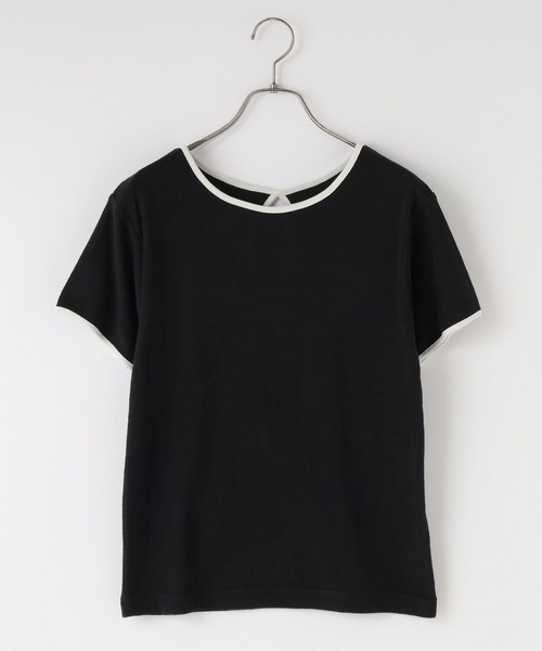 LOWRYS FARM(ローリーズファーム)の「パイルリンガープルオーバーSS 1053680(Tシャツ/カットソー・レディース・ブラック/オフホワイト/ブルー・FREE)」の14枚目の写真