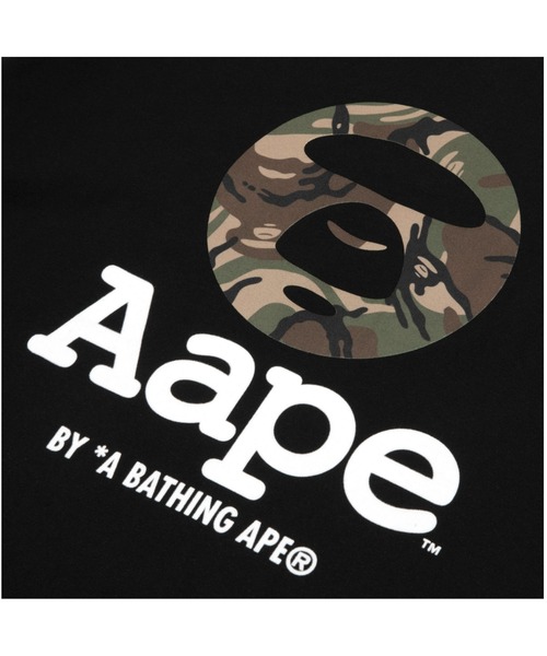 AAPE BY A BATHING APE（エーエイプバイアベイシングエイプ）の「AAPE BASIC TEE（Tシャツ/カットソー・メンズ・ホワイト/ブラック・X-LARGE/SMALL/LARGE/MEDIUM）」の8枚目の写真