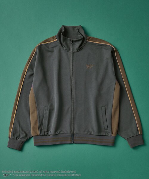 coen(コーエン)の「Reebok(リーボック)別注ジャージトラックジャケット(ジャージ・メンズ・ダークブラウン/ダークグレー・S/L/M/XL)」の22枚目の写真