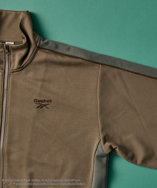 coen(コーエン)の「Reebok(リーボック)別注ジャージトラックジャケット(ジャージ・メンズ・ダークブラウン/ダークグレー・S/L/M/XL)」の4枚目の写真