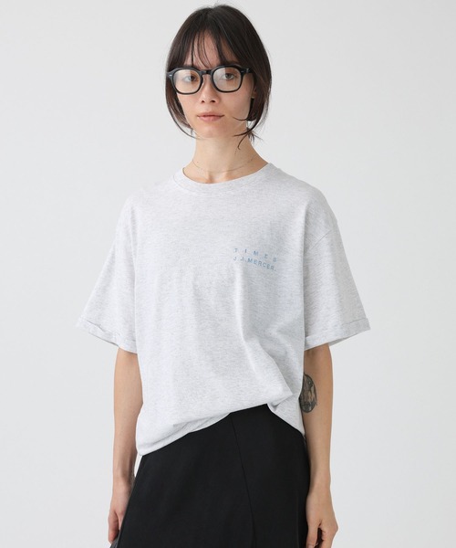 jj mercer(ジェイジェイマーサー)の「【J.J. Mercer】ロールアップロゴT(Tシャツ/カットソー・レディース・チャコール/ライトグレー・フリー)」の3枚目の写真