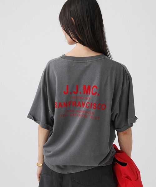 jj mercer(ジェイジェイマーサー)の「【J.J. Mercer】ロールアップロゴT(Tシャツ/カットソー・レディース・チャコール/ライトグレー・フリー)」の12枚目の写真