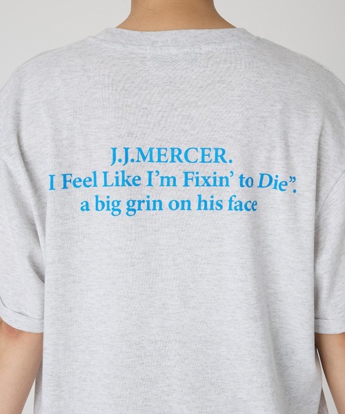 jj mercer(ジェイジェイマーサー)の「【J.J. Mercer】ロールアップロゴT(Tシャツ/カットソー・レディース・チャコール/ライトグレー・フリー)」の20枚目の写真