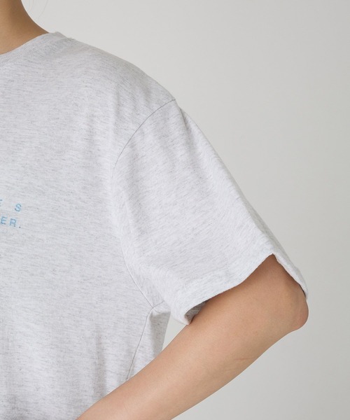 jj mercer(ジェイジェイマーサー)の「【J.J. Mercer】ロールアップロゴT(Tシャツ/カットソー・レディース・チャコール/ライトグレー・フリー)」の22枚目の写真