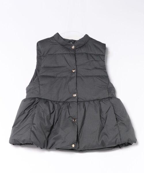 coca(coca)(コカ)の「金ボタンペプラム中綿ベスト(ベスト・レディース・チャコール/グレー・L/S/M)」の12枚目の写真
