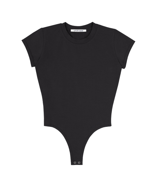WHOLE PAPER(ホールペーパー)の「ボディスーツトップ(ブラック)(Tシャツ/カットソー・レディース・ブラック・FREE)」の4枚目の写真