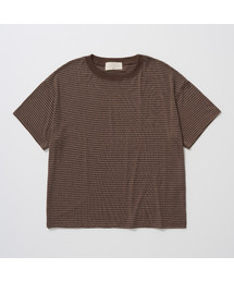 クロップストライプTシャツ
