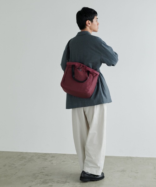 STANDARD SUPPLY(スタンダードサプライ)の「スタンダードサプライ / SIMPLICITY シンプリシティ / 26FW限定カラー2WAY DRAW STRING TOTE 2ウェイドローストリングトート(トートバッグ・レディース・ボルドー・FREE)」の6枚目の写真
