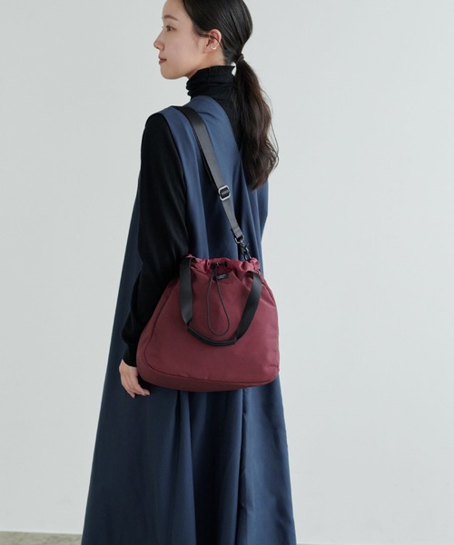 STANDARD SUPPLY(スタンダードサプライ)の「スタンダードサプライ / SIMPLICITY シンプリシティ / 26FW限定カラー2WAY DRAW STRING TOTE 2ウェイドローストリングトート(トートバッグ・レディース・ボルドー・FREE)」の2枚目の写真