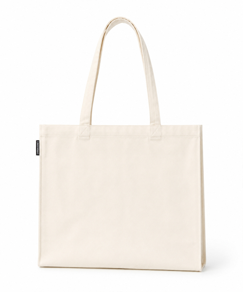 LENGAGEMENT（ランガージュマン）の「ストーリー ロゴ キャンバス ショッパーバッグ [アイボリー]（エコバッグ/サブバッグ・レディース・その他・FREE）」の4枚目の写真