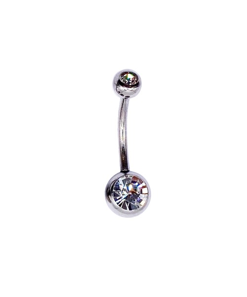MORPH(モルフ)の「MORPH モルフ ネイブル ボディーピアス 14ゲージ 13mm(ファースト)(ピアス(片耳用)・レディース・レッド/ライトパープル/ピンク/ライトグリーン/ブルー/パープル/クリア/スカイブルー/ライトピンク/ブラック/グリーン/マルチ/エメラルド・13)」の1枚目の写真