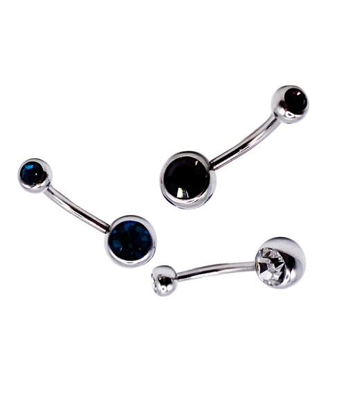 MORPH(モルフ)の「MORPH モルフ ネイブル ボディーピアス 14ゲージ 13mm(ファースト)(ピアス(片耳用)・レディース・レッド/ライトパープル/ピンク/ライトグリーン/ブルー/パープル/クリア/スカイブルー/ライトピンク/ブラック/グリーン/マルチ/エメラルド・13)」の14枚目の写真