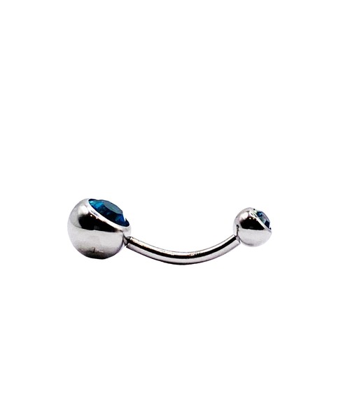 MORPH(モルフ)の「MORPH モルフ ネイブル ボディーピアス 14ゲージ 13mm(ファースト)(ピアス(片耳用)・レディース・レッド/ライトパープル/ピンク/ライトグリーン/ブルー/パープル/クリア/スカイブルー/ライトピンク/ブラック/グリーン/マルチ/エメラルド・13)」の15枚目の写真