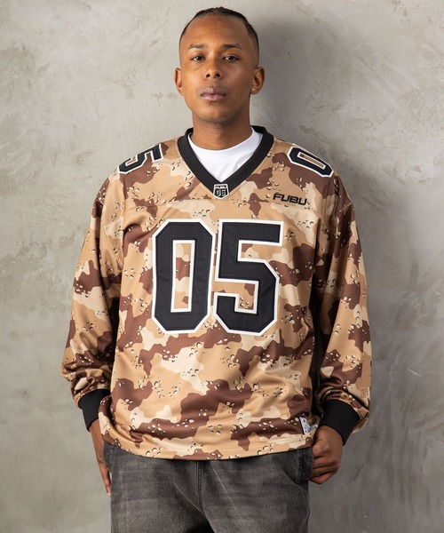 FUBU( フブ)の「FUBU フブ M’S GAME SHIRTS/ゲームシャツ(Tシャツ/カットソー・メンズ・カモフラージュ・M/L/XL/XXL)」の1枚目の写真