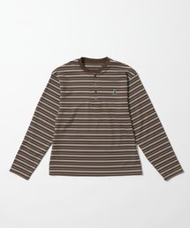 【UNISEX】ALAND/ボーダーヘンリーロングスリーブ