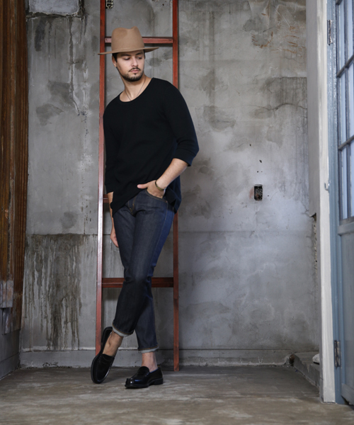 Magine（マージン）の「mlt1600 - Magine×CAMBIO Waffle Long Length 3/4 Sleeve Tee（Tシャツ/カットソー・メンズ・ホワイト/グレー/オートミール/ブラック・48(L)/44(S)/46(M)）」の8枚目の写真