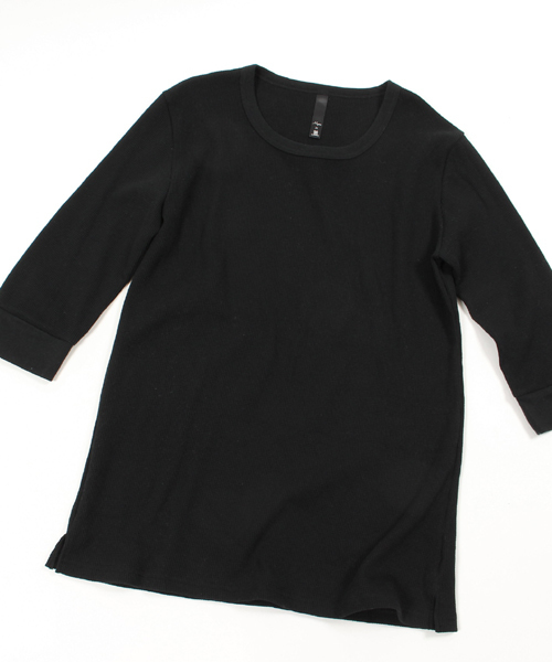 Magine（マージン）の「mlt1600 - Magine×CAMBIO Waffle Long Length 3/4 Sleeve Tee（Tシャツ/カットソー・メンズ・ホワイト/グレー/オートミール/ブラック・48(L)/44(S)/46(M)）」の16枚目の写真